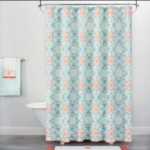 Shower curtain and rug
